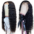 Natural 13X4 Deep Wave With Baby Hair Wholesale Glueless Curl Brazilian Virgin Wigs For Black Women Lace Front Human Hair Wig